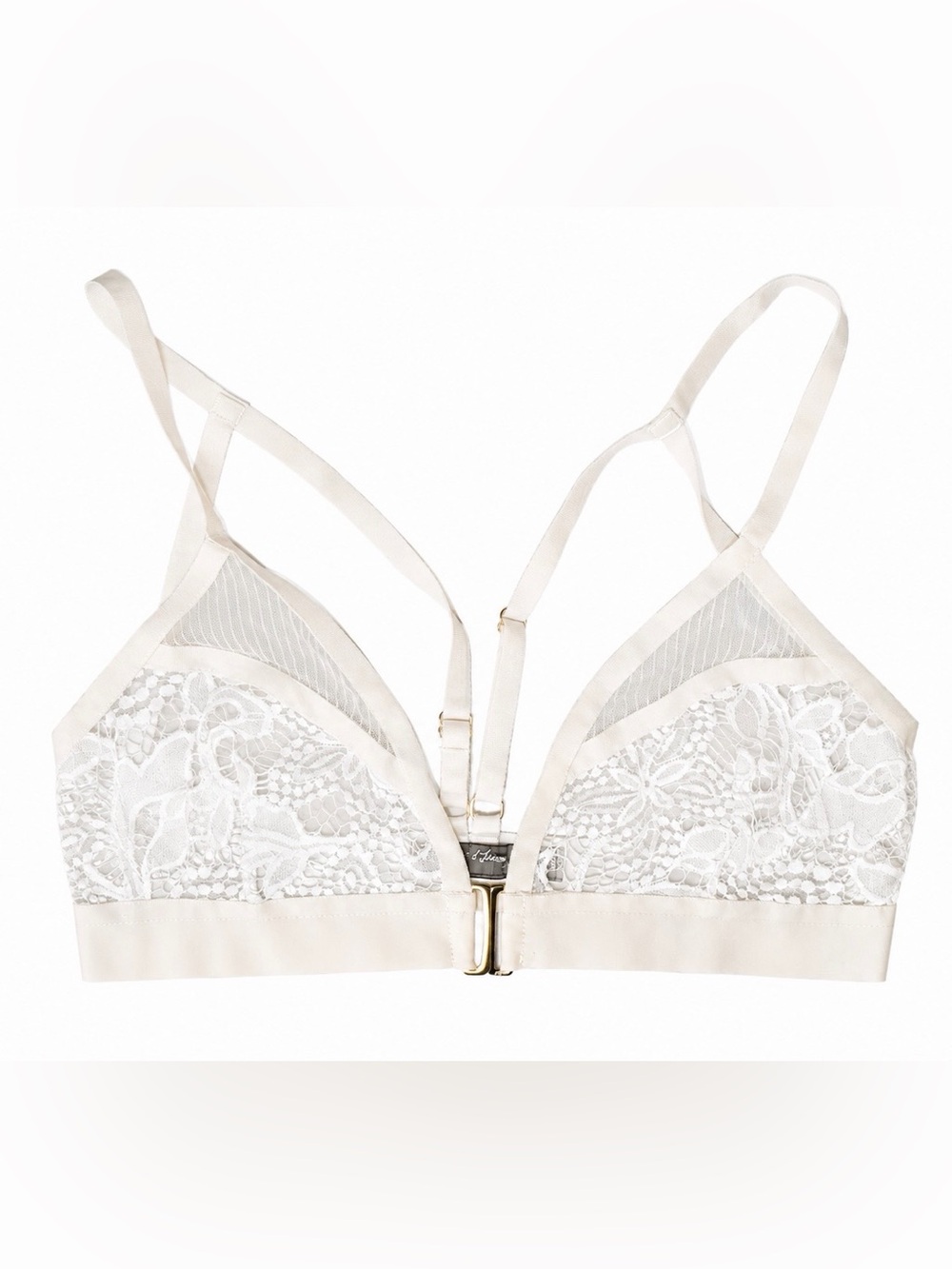 For Love And Lemons Soft Lace Bralette in Ivory Cream